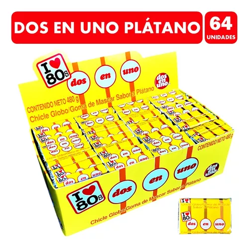 Chicle Dos En Uno PLATANO 7,5gr