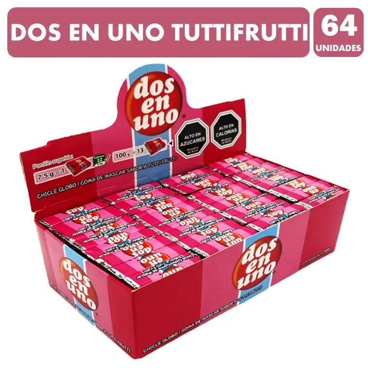 Chicle Dos En Uno TUTTI 7,5gr