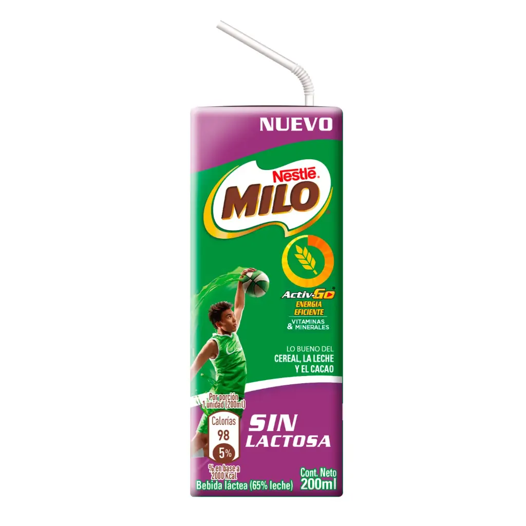 Milo S/Lactosa 200ml Nestle