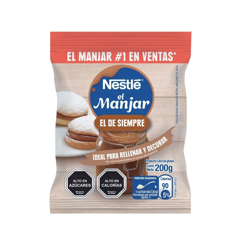 Manjar Nestle Bolsa 200G.