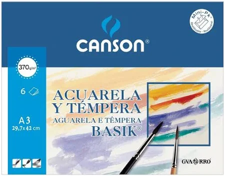 BLOCK DIBUJO ACUARELA.TEMPEAA CANSON 370