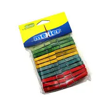 PERROS DE ROPA MINIATURA DE COLORES 30 U