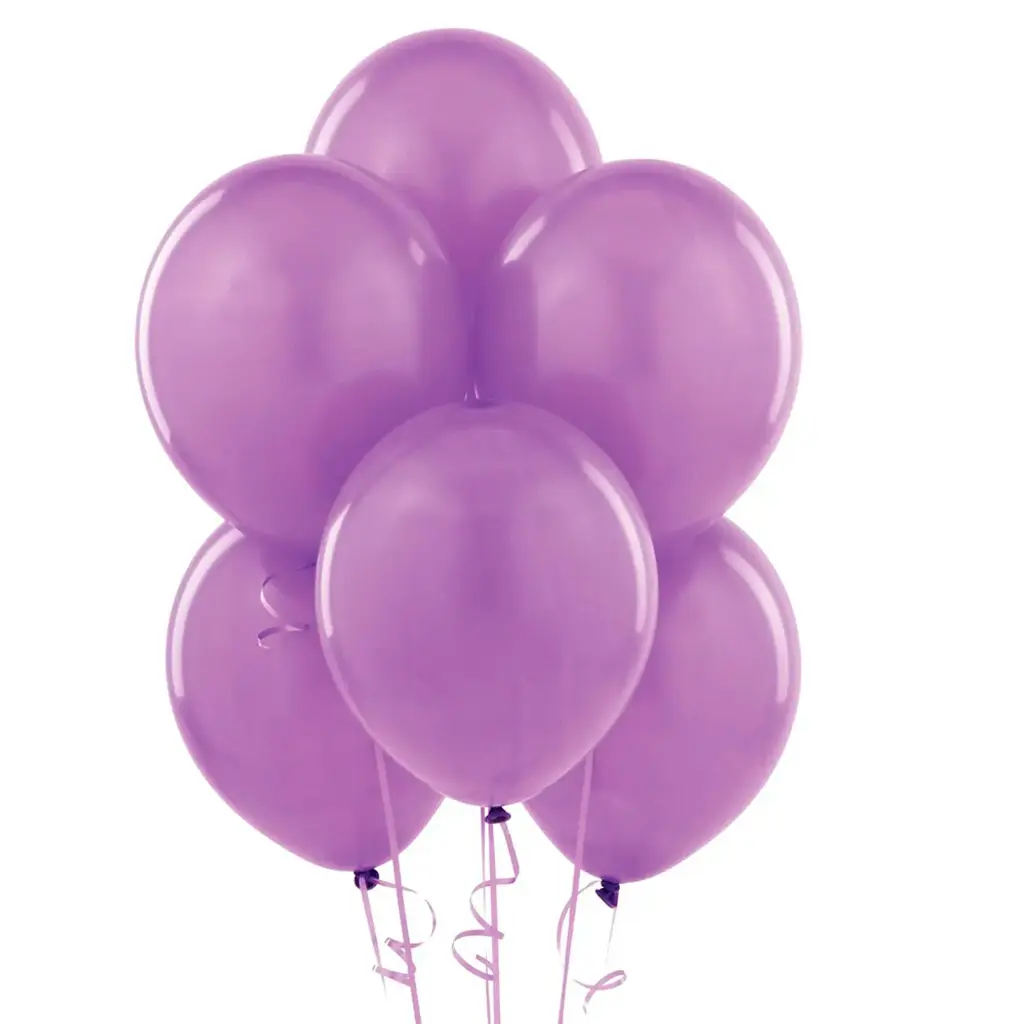 GLOBO LISO N 09 VIOLETA CADA UNO