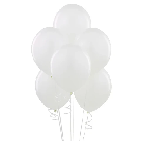 GLOBO LISO N 09 BLANCO CADA UNO