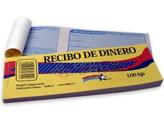 TALONARIO RECIBO DE DINERO HALLEY 100H