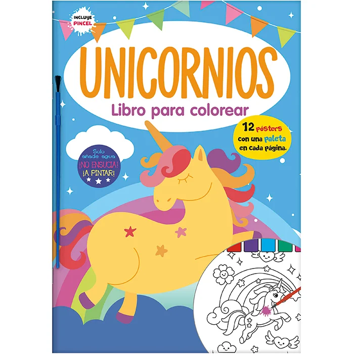 LIBRO PINTAR COLOREA UNICORNIOS
