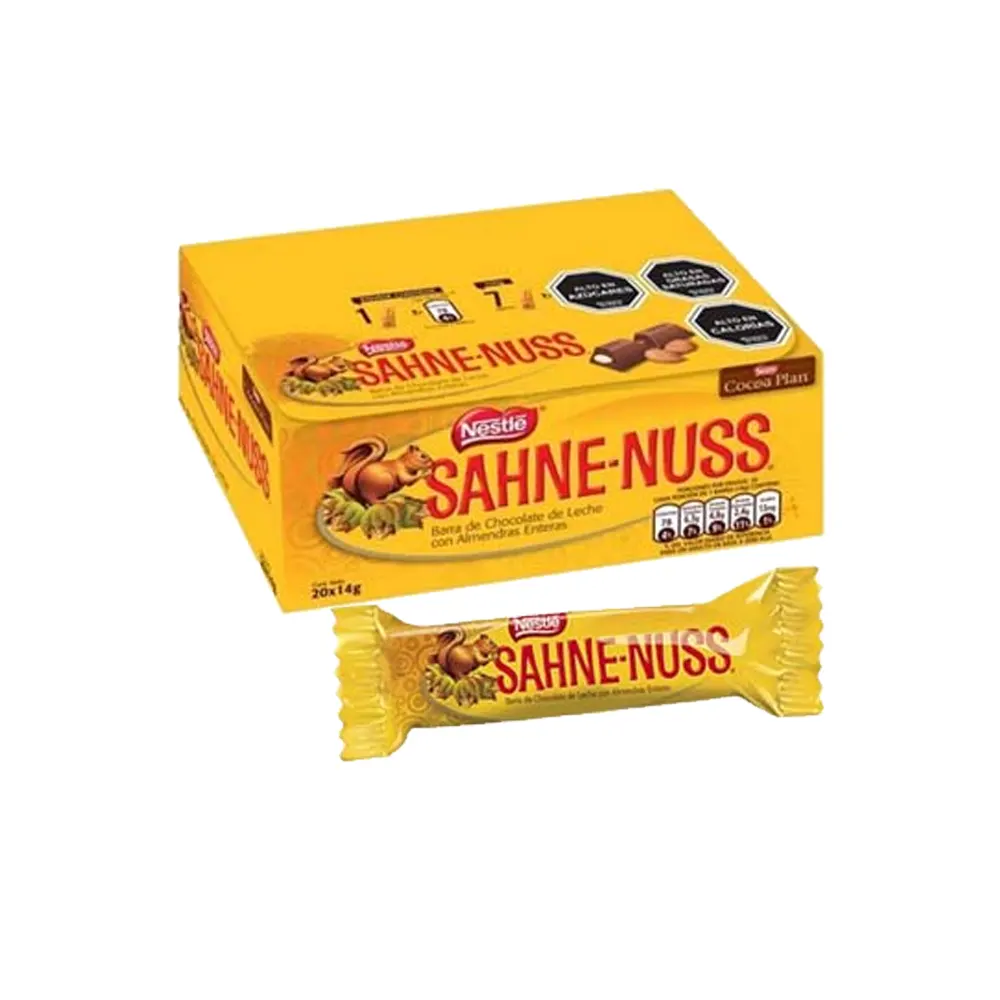 CHOCOLATE LECHE SAHNE-NUSSE NUSS 14G