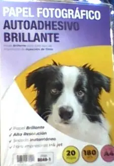 Papel Fotográfico Autoadhesivo Brillante