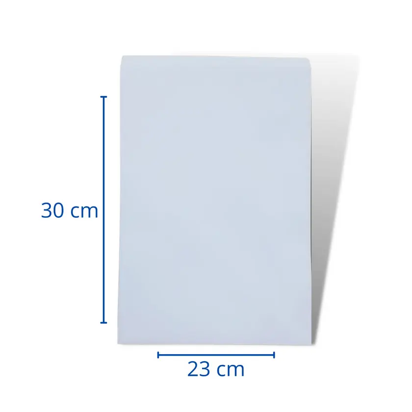 SOBRE SACO CARTA BLANCO 23X30 CMS