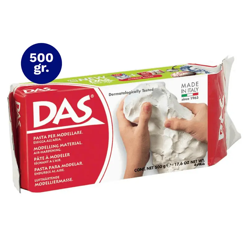 PASTA MODELAR BLANCO 500 GR DAS