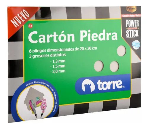 BLOCK CARTON PIEDRA TORRE 20x30 6u