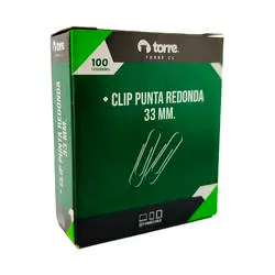 CLIPS 33 MM METALICO100 UND TORRE