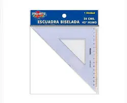 ESCUADRA PLASTICA 60° 25 CM PROARTE