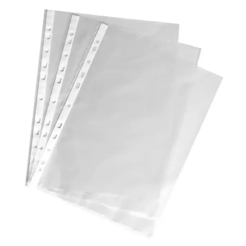 FUNDA PLASTICA OFICIO PQ LOMO BLANCO ADIX  