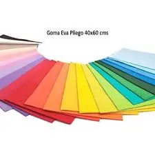 GOMA EVA COLORES SURTIDOS PLIEGOS 40X60 OFFIONE