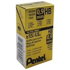 MINAS O.9 MM ESTUCHE PENTEL 