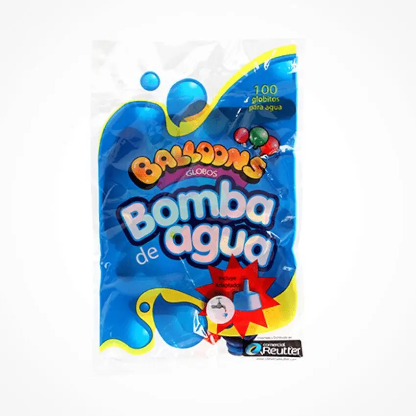 GLOBOS N°2 BOMBA AGUA 100 UNIDADES / ADAPTADOR BALLOONS