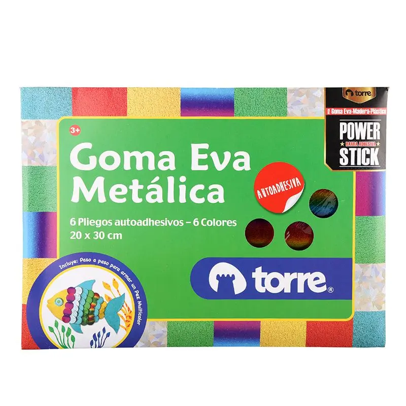 BLOCK GOMA EVA AUTOADHESIVA METALICA TOR 