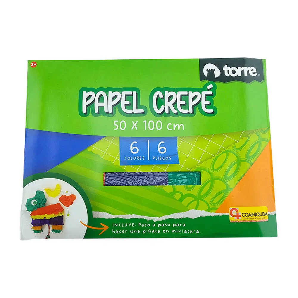 BLOCK PAPEL CREPE 6 PLIEGOS TORRE 