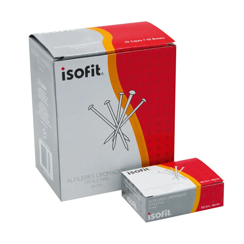 ALFILERES METALICOS 28 MM 50 GRS