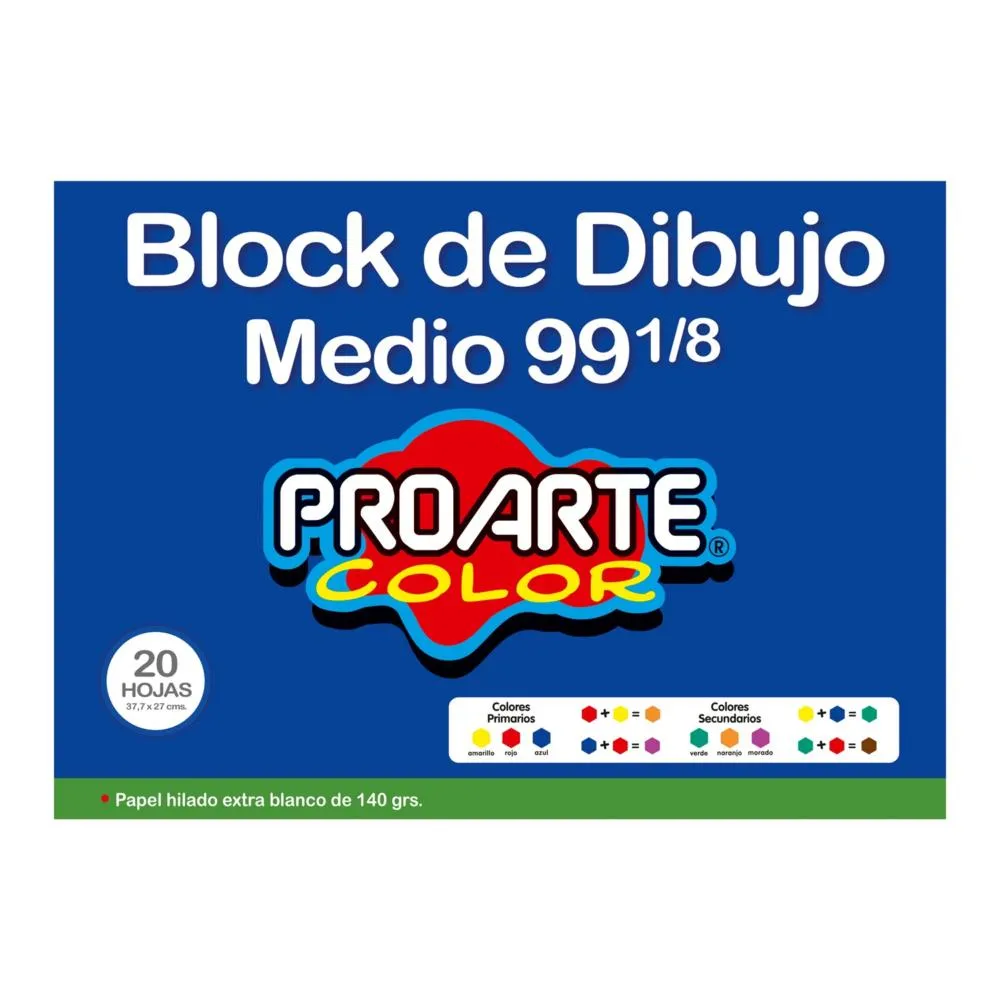 [7807265982996] BLOCK DIBUJO 99 1/8 20 HJ PROARTE