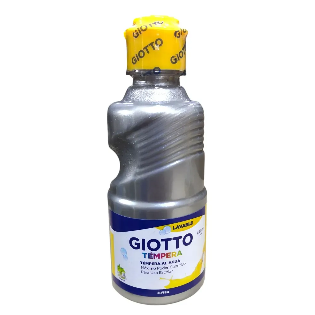 [70207PL] TEMPERA 250CC PLATEADA GIOTTO