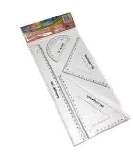 SET REGLAS ACRIL 4 PIEZAS JM