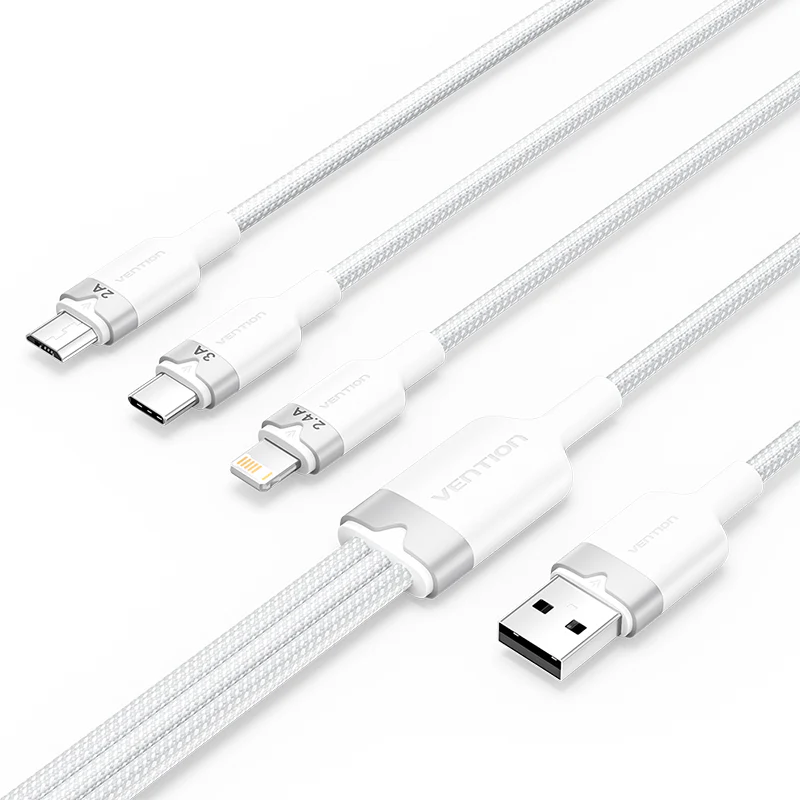 DATA CABLE 2.4A 3 EN 1 iOS+MICRO+C 1M ONE DEPOT
