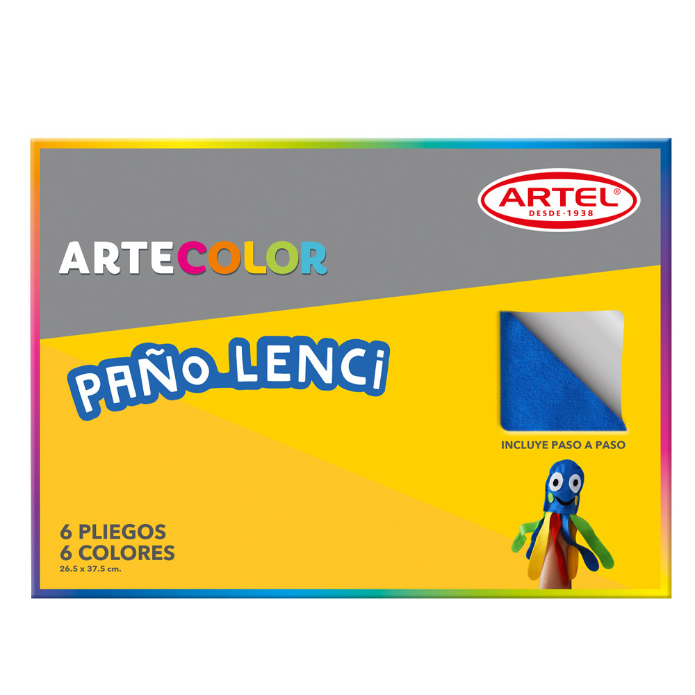 Artecolor Paño Lenci 6 Colores 20x30 Cm
