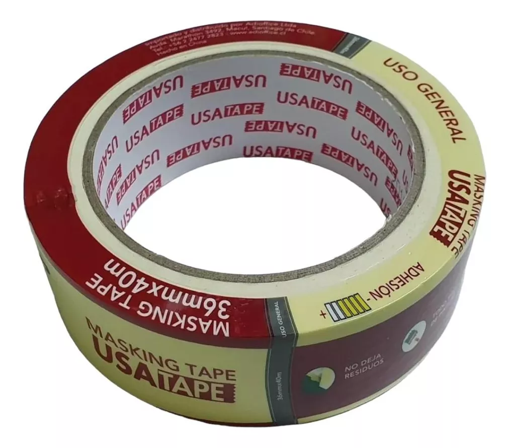 [7804656453363] CINTA MASKING TAPE 40MTS X 36MM USATAPE