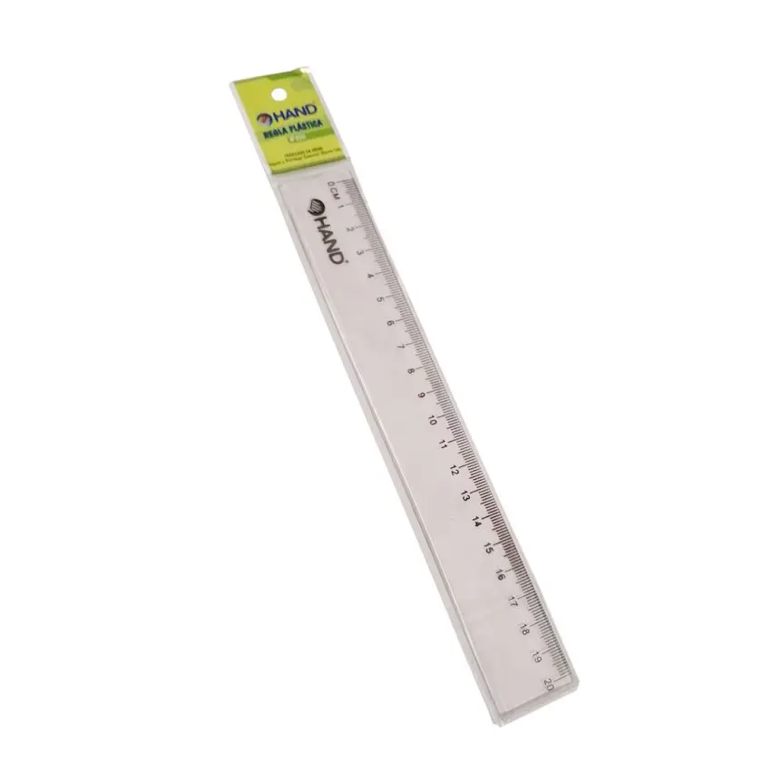[6908796130311] REGLA RECTA 20 CMS PLASTICA HAND