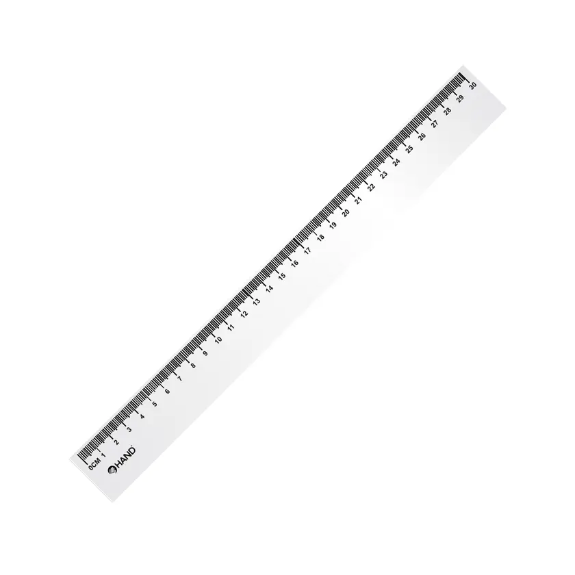 [6908796130328] REGLA RECTA 30 CMS PLASTICA HAND