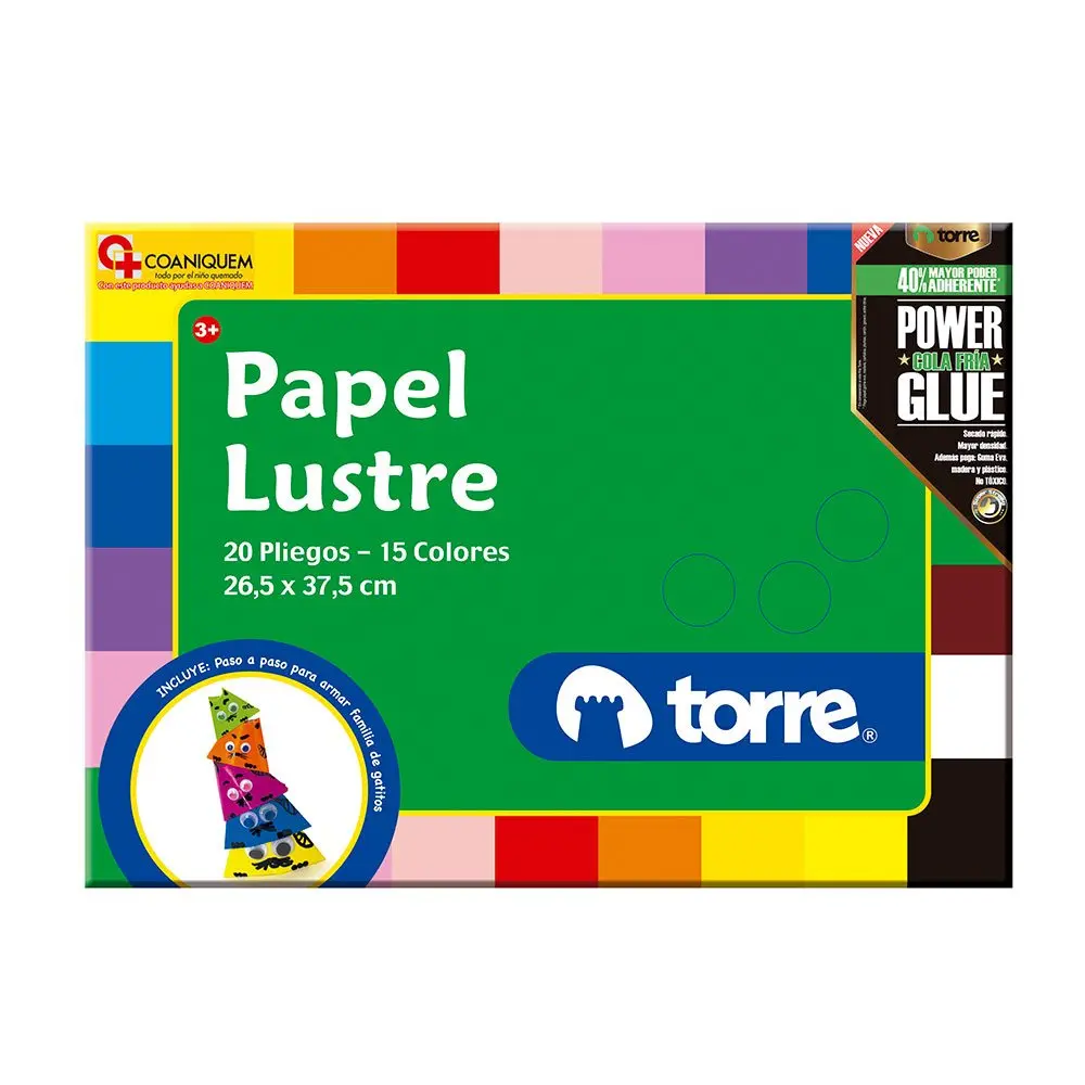[7806505978423] PAPEL LUSTREEN FAJO TORRE