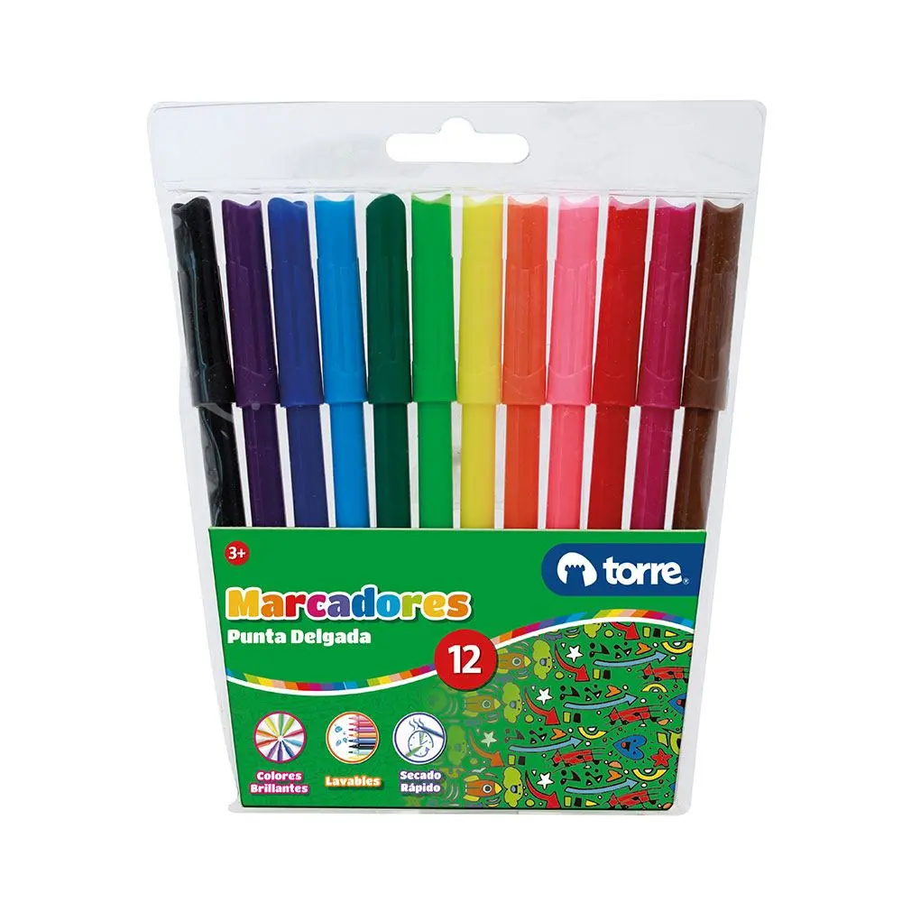 [7806505957077] LAPICES SCRIPTO 12 COLORES TORRE