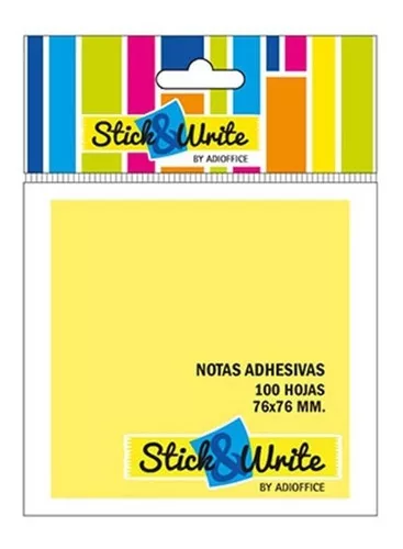 MEMO STICK AMARILLO MEDIANO 76x76 100H