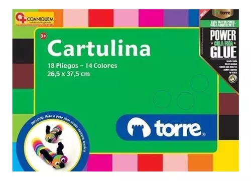 BLOCK CARTULINAS COLOR TORRE 18H