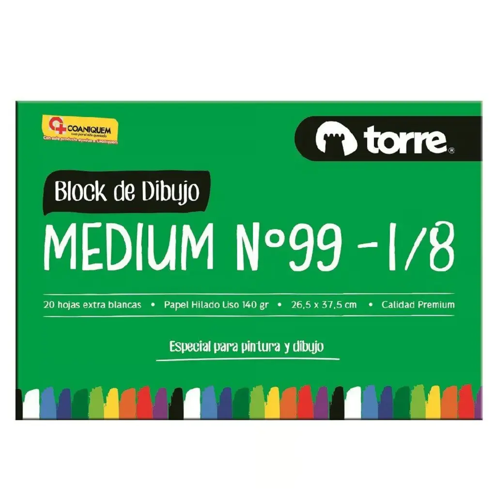 [7806505978386] BLOCK DIBUJO 99 MEDIUM 1-8 TORRE IMAGIA