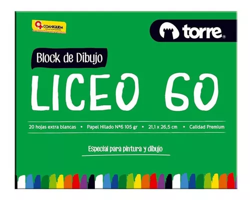 [7806505978355] BLOCK DIBUJO LICEO TORRE IMAGIA 20H