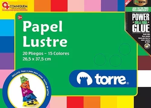 [7806505978447] BLOCK PAPEL LUSTRE TORRE 20 PLIEGOS