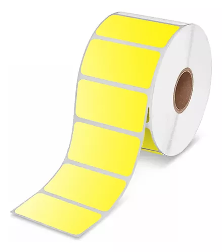 [6923749763255] ETIQUETA EN ROLLO PARA MAQUINA AMARILLA