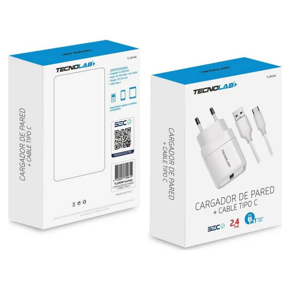 CARGADOR PARA TELEFONO USB-C TECNOLAB